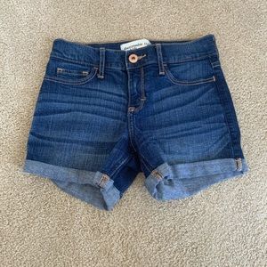 jean shorts from abercrombie